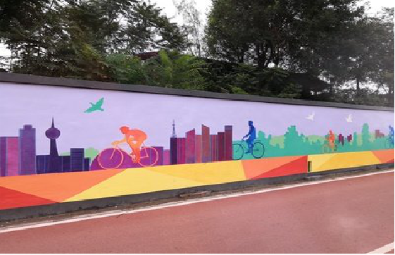 巍山墙体彩绘-围墙