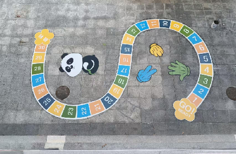 巍山地面游戏彩绘