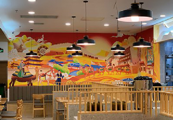 巍山商业空间彩绘介绍。