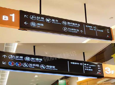 巍山如何通过商场标识牌引导客流分布?